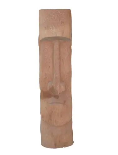 Product image of the product “Tiki Statue Polynesia style. From coconut palm. Model 5 - Rapa Nui, in the sizes from 50cm to 200cm, Natural finish ”